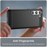 Husa de protectie Techsuit Carbon Silicone compatibil cu Samsung Galaxy S23 Plus, Negru