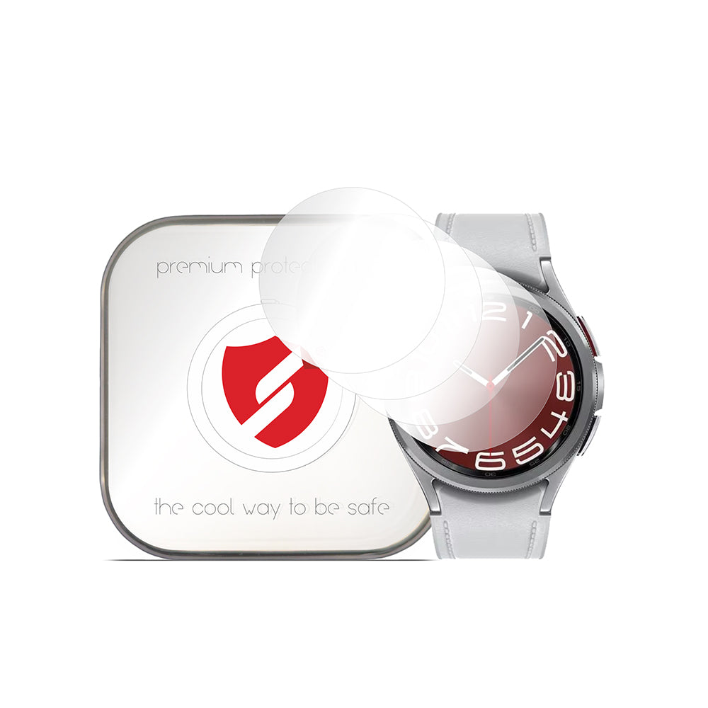 Folie de protectie smartwatch Smart Protection Premium Classic (set de 4) compatibil cu Samsung Galaxy Watch6 Classic 43mm, Transparent