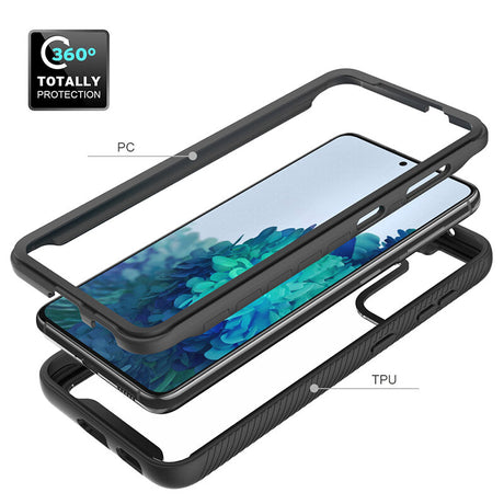 Folie de protectie Techsuit Defense360 Pro + compatibil cu Samsung Galaxy S23 Plus, Negru