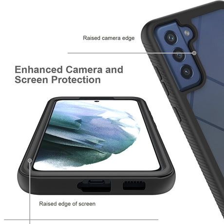 Folie de protectie Techsuit Defense360 Pro + compatibil cu Samsung Galaxy S23 Plus, Negru