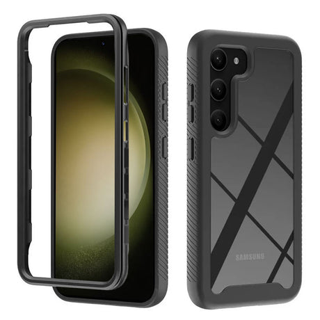 Folie de protectie Techsuit Defense360 Pro + compatibil cu Samsung Galaxy S23 Plus, Negru