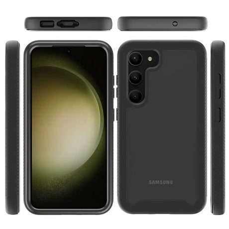 Folie de protectie Techsuit Defense360 Pro + compatibil cu Samsung Galaxy S23 Plus, Negru