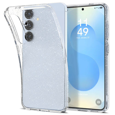Husa de protectie Spigen Liquid Crystal Glitter (ACS08997) compatibil cu Samsung Galaxy S25, Crystal Quartz