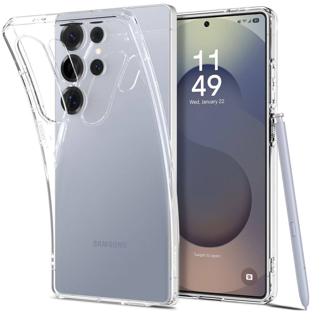 Husa de protectie Spigen Liquid Crystal (ACS08948) compatibil cu Samsung Galaxy S25 Ultra, Transparent