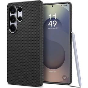 Husa de protectie Spigen Liquid Air (ACS08953) compatibil cu Samsung Galaxy S25 Ultra, Negru Mat