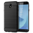 Husa de protectie Techsuit Carbon Silicone compatibil cu Samsung Galaxy J7 2017, Negru
