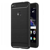 Husa de protectie Techsuit Carbon Silicone compatibil cu Huawei P9 Lite 2017 / P8 Lite 2017, Negru