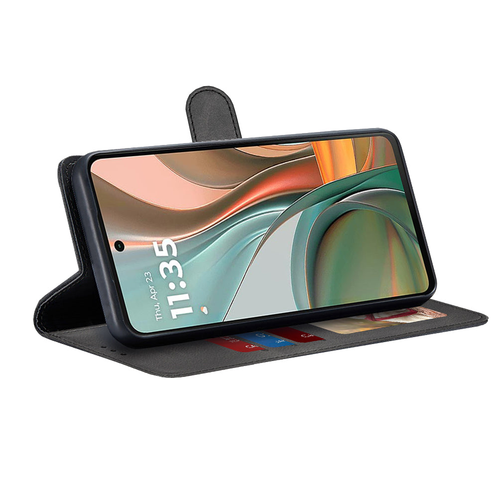 Husa de protectie Techsuit Diary Book compatibil cu Motorola Moto G75, Negru