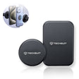 Suport Techsuit (set de 2) Metal Plate (MP02), with PU Leather Cover, Negru