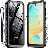 Husa de protectie ShellBox Waterproof IP68 compatibil cu Samsung Galaxy S25, Negru