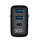 Incarcator Havit (UCLE001 EU), 2x USB, Type-C, 30W, GaN Technology, Negru