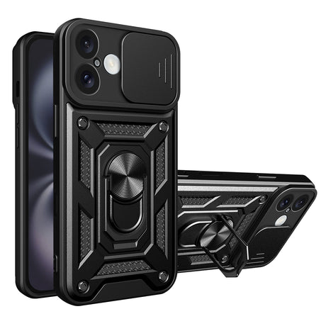 Husa de protectie Techsuit CamShield Series compatibil cu iPhone 16 Plus, Negru