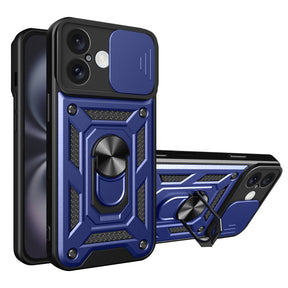 Husa de protectie Techsuit CamShield Series compatibil cu iPhone 16 Plus, Albastru