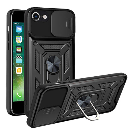 Husa de protectie Techsuit CamShield Series compatibil cu iPhone 7 / iPhone 8 / iPhone SE 2, SE 2020 / iPhone SE 3, SE 2022, Negru