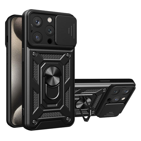 Husa de protectie Techsuit CamShield Series compatibil cu iPhone 15 Pro, Negru