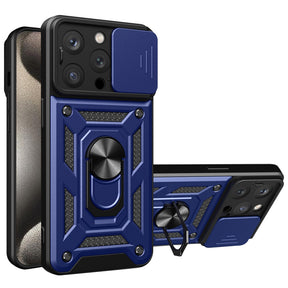 Husa de protectie Techsuit CamShield Series compatibil cu iPhone 15 Pro Max, Albastru