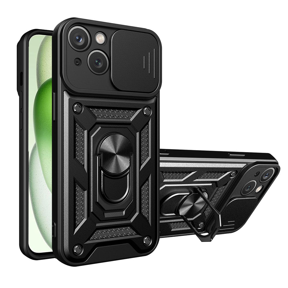 Husa de protectie Techsuit CamShield Series compatibil cu iPhone 15, Negru