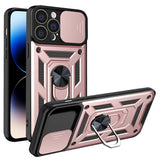 Husa de protectie Techsuit CamShield Series compatibil cu iPhone 14 Pro, Roz Auriu
