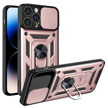 Husa de protectie Techsuit CamShield Series compatibil cu iPhone 14 Pro, Roz Auriu