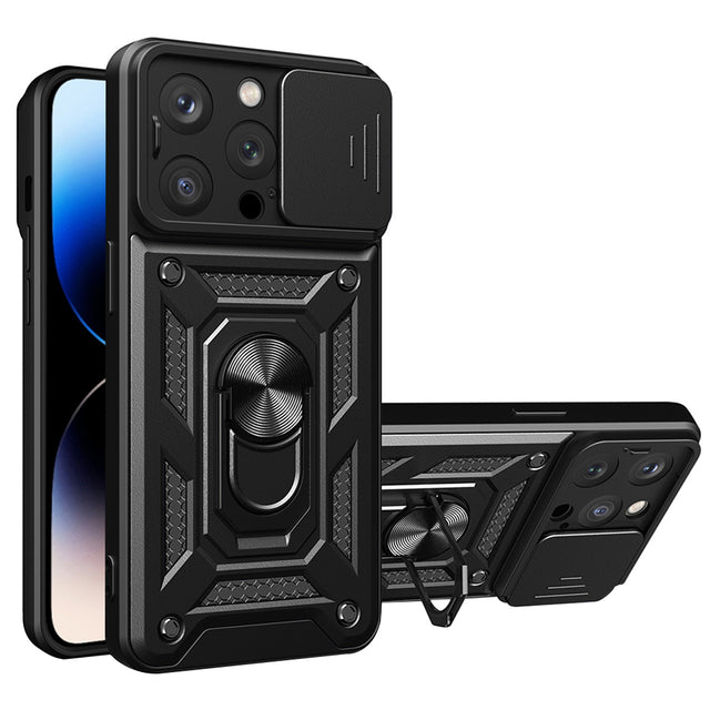 TechSuit Husa de protectie Techsuit CamShield Series compatibil cu iPhone 14 Pro, Negru