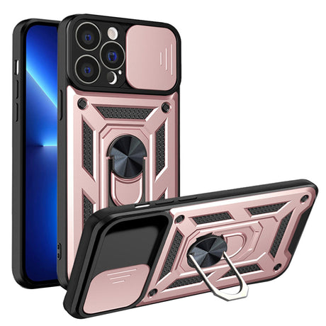 Husa de protectie Techsuit CamShield Series compatibil cu iPhone 13 Pro, Roz Auriu