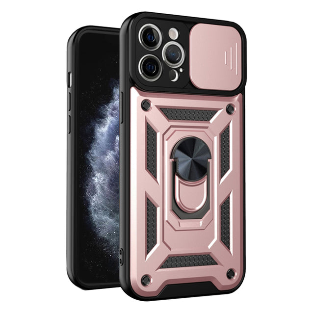 Husa de protectie Techsuit CamShield Series compatibil cu iPhone 11 Pro, Roz Auriu
