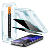 Spigen Folie de protectie Spigen (set de 2) Glas.tR EZ-FIT (AGL09312) compatibil cu Google Pixel 9 / 9 Pro, Privacy – im