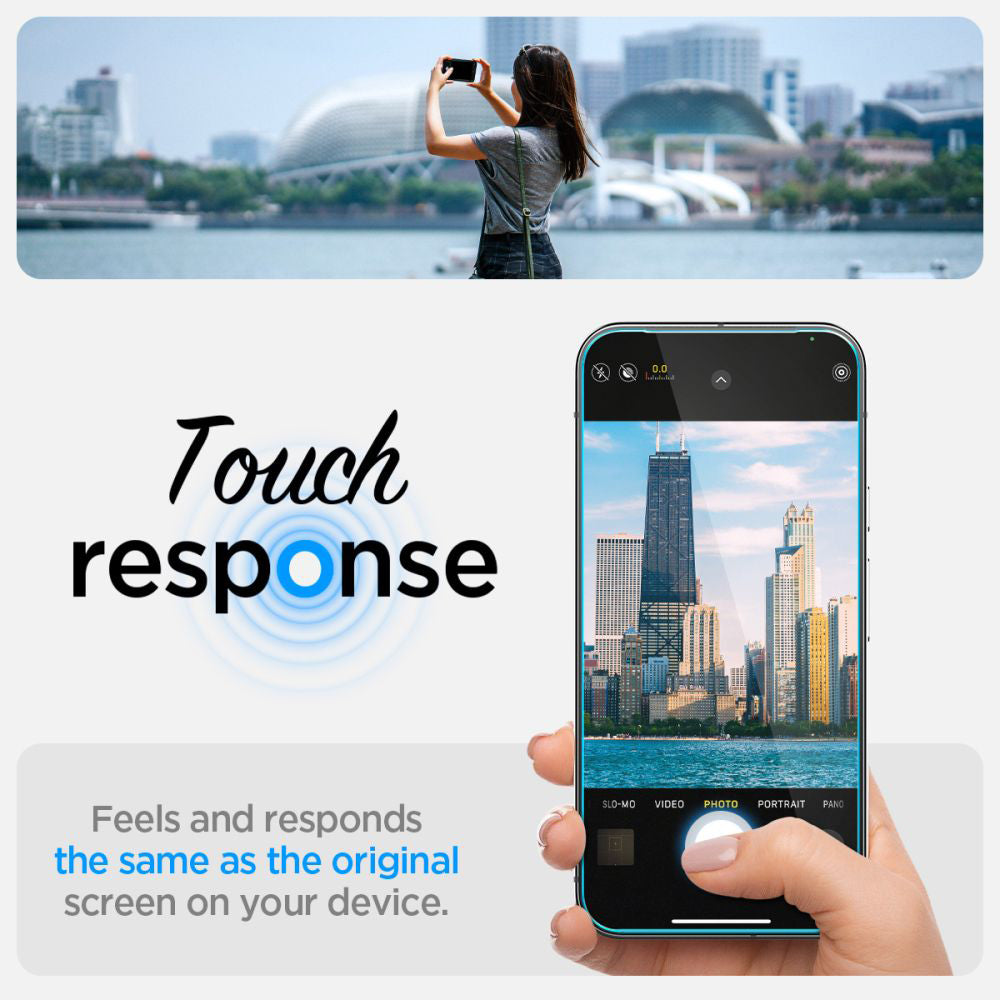 Folie de protectie Spigen (set de 2) Glas.tR EZ-FIT (AGL09312) compatibil cu Google Pixel 9 / 9 Pro, Privacy