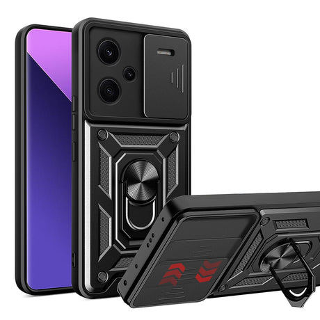 Husa de protectie Techsuit CamShield Series compatibil cu Xiaomi Redmi Note 13 Pro+ 5G, Negru