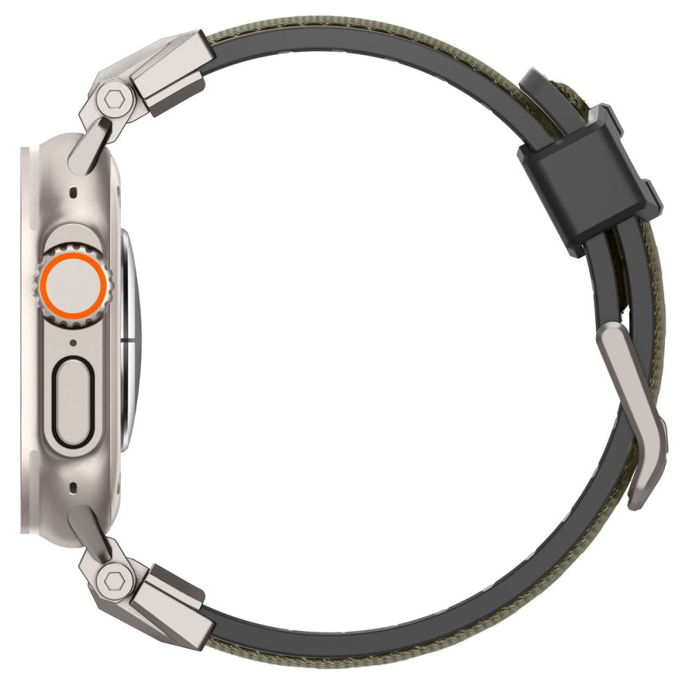 Accesoriu smartwatch Spigen DuraPro Armor (AMP09102) compatibil cu Apple Watch 1/2/3/4/5/6/7/8/9/10/11/SE/SE 2/SE 3/ Ultra/Ultra 2/Ultra 3 (42/44/45/46/49mm), Military Green