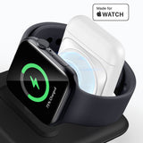 Incarcator ESR Premium 3in1 Travel Wireless Charging Set (2C569), with Bag Accessories, for iPhone, MFi Apple Watch, AirPods, Qi2 15W, Negru