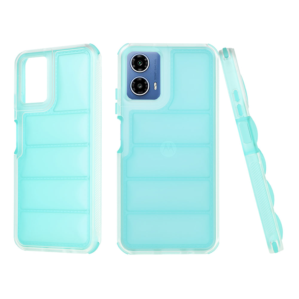 Husa de protectie Techsuit Wave Shield compatibil cu Motorola Moto G34 / Moto G45, Turcoaz