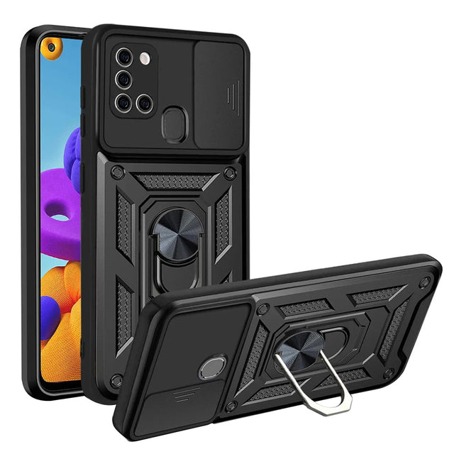 Husa de protectie Techsuit CamShield Series compatibil cu Samsung Galaxy A21s, Negru