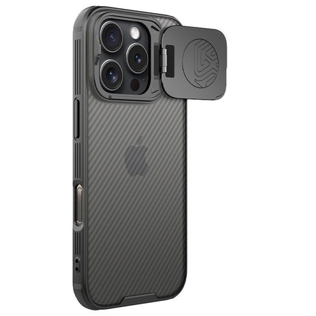 Husa de protectie Nillkin CamShield Prop compatibil cu iPhone 16 Pro, Transparent Black