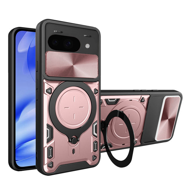 Husa de protectie Techsuit CamGuard Pro compatibil cu Google Pixel 9a, Roz Auriu