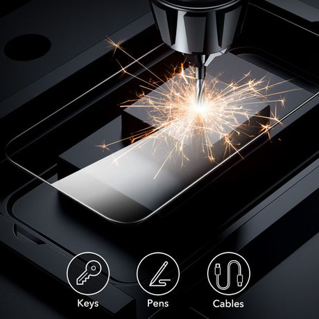 Folie de protectie ESR Tempered Glass UltraFit Tray (set de 2) compatibil cu iPhone 16e / iPhone 17e, Transparent