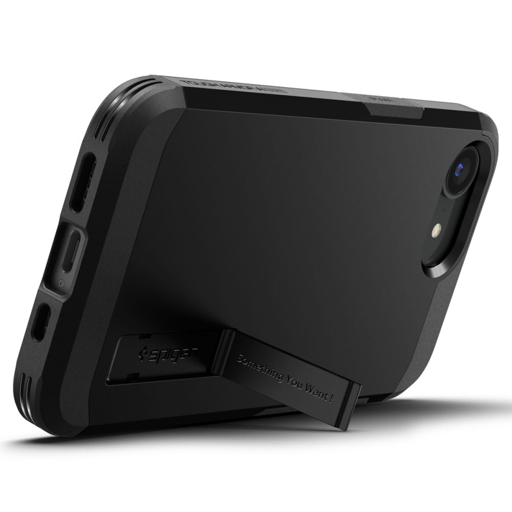 Husa de protectie Spigen Tough Armor MagSafe (ACS09137) compatibil cu iPhone 16e / iPhone 17e, Negru