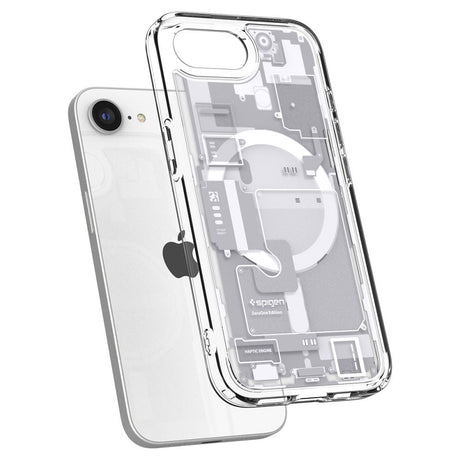 Husa de protectie Spigen Ultra Hybrid Zero One MagSafe (ACS09142) compatibil cu iPhone 16e / iPhone 17e, Alb