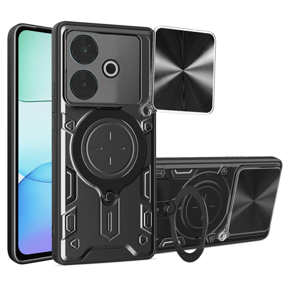 Husa de protectie Techsuit CamGuard Pro compatibil cu Xiaomi Redmi 13 / Poco M6 4G, Negru