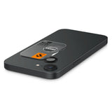 Folie de protectie Spigen (set de 2) Optik.tR EZ Fit Pro Camera Glass (AGL09279) compatibil cu iPhone 16e / iPhone 17e, Negru