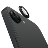 Folie de protectie Spigen (set de 2) Optik.tR EZ Fit Pro Camera Glass (AGL09279) compatibil cu iPhone 16e / iPhone 17e, Negru