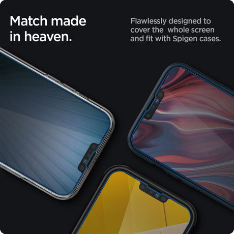 Folie de protectie Spigen Glas.tR Slim (AGL03393) compatibil cu iPhone 13 / iPhone 13 Pro / iPhone 14 / iPhone 16e / iPhone 17e, Privacy