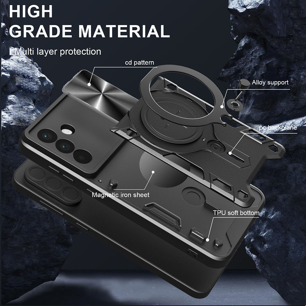 Husa de protectie Techsuit CamGuard Pro compatibil cu OnePlus 13R, Roz Auriu