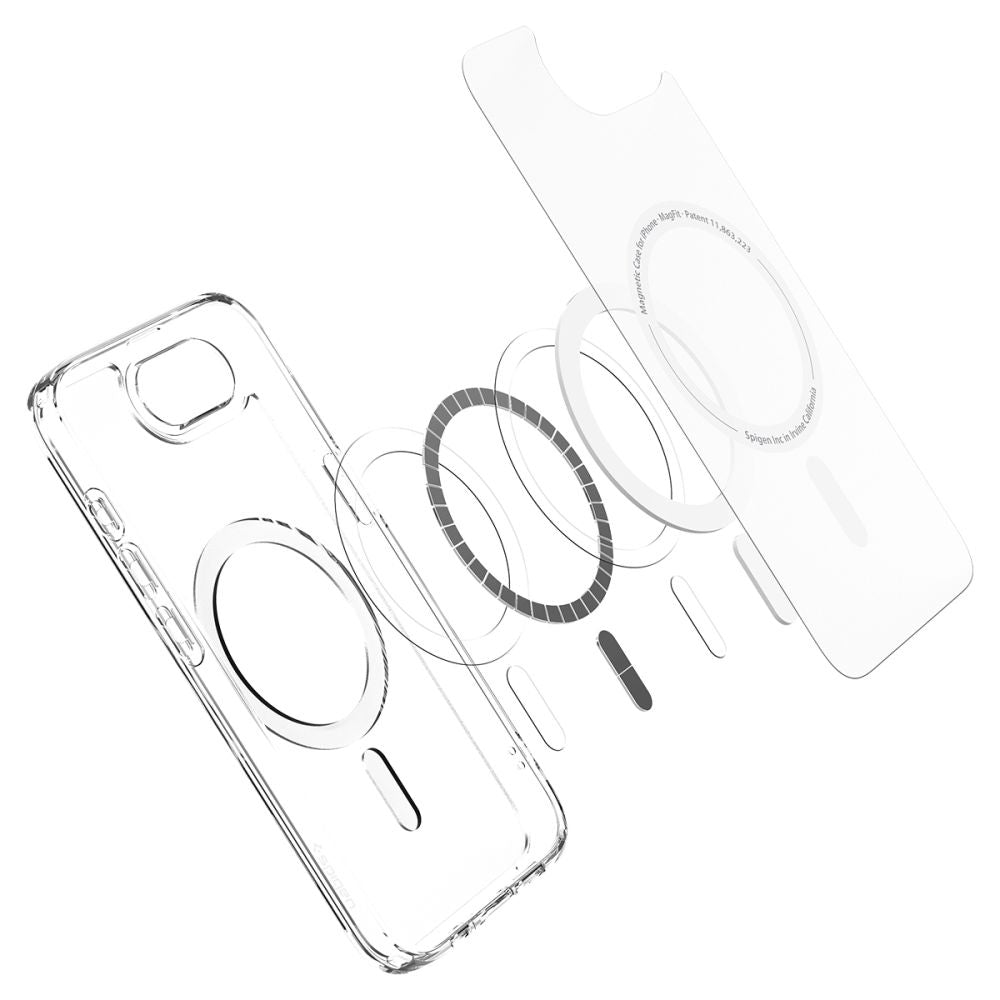 Husa de protectie Spigen Ultra Hybrid MagSafe (ACS09145) compatibil cu iPhone 16e / iPhone 17e, Frost White