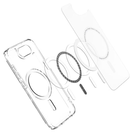 Husa de protectie Spigen Ultra Hybrid MagSafe (ACS09145) compatibil cu iPhone 16e / iPhone 17e, Frost White