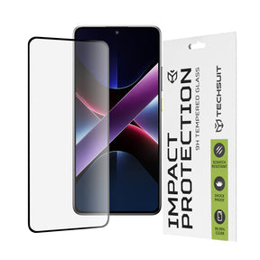 Folie de protectie Techsuit 111D Full Cover / Full Glue Glass compatibil cu Xiaomi Poco X7 Pro, Negru