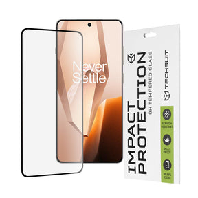 Folie de protectie Techsuit 111D Full Cover / Full Glue Glass compatibil cu OnePlus 13R, Negru