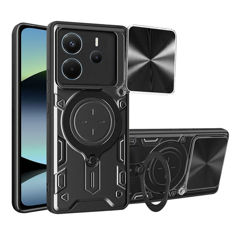 Husa de protectie Techsuit CamGuard Pro compatibil cu Xiaomi Redmi Note 14 4G (Regional), Negru