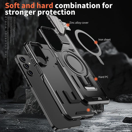 Husa de protectie Techsuit CamVault MagSafe compatibil cu Samsung Galaxy A36 5G, Negru