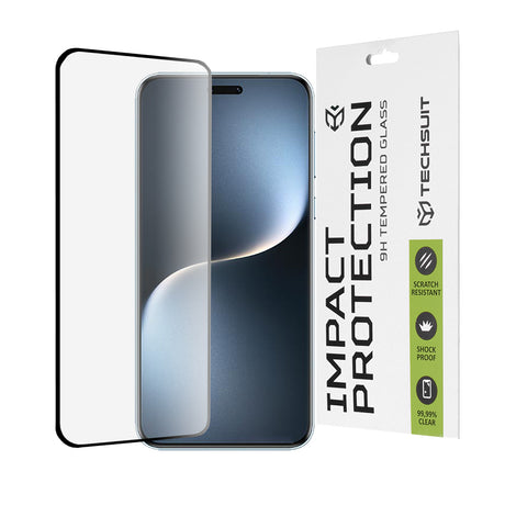 Folie de protectie Techsuit 111D Full Cover / Full Glue Glass / 3D Curved Screen compatibil cu Honor Magic7 Pro, Negru